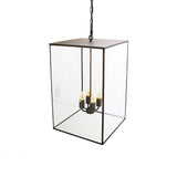 Langdon Lantern Pendant Light Large Blackened Brass - SE Home