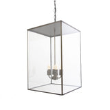 Langdon Lantern Pendant Light Large Blackened Brass - SE Home