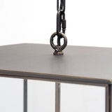 Langdon Lantern Pendant Light Large Blackened Brass - SE Home