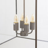 Langdon Lantern Pendant Light Large Blackened Brass - SE Home