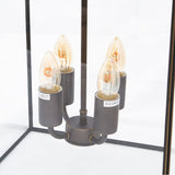 Langdon Lantern Pendant Light Medium Blackened Brass - SE Home