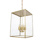 Langdon Lantern Pendant Light Medium Brass - SE Home