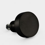 Round Brass Cupboard Door Knob Handle - Black - SE Home