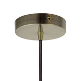 Clay White Small Trinity Metal Painted Pendant Light - Antique Brass Lamp Holder & Ceiling Rose - SE Home