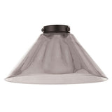 Algol Coolie Easyfit Smoked Glass Pendant Light Shade