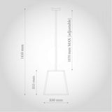 Geo Trapeze Metal and Glass Lantern Pendant Light - SE Home