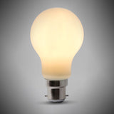 8w B22 Opal GLS LED Light Bulb 3000K Warm White Dimmable - SE Home