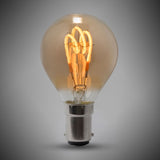 LED Vintage Bulbs 2w B15 Vintage Edison Golf Ball LED Light Bulb 1800K T-Spiral Filament Dimmable