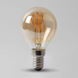 LED Vintage Bulbs 2w E14 SES Vintage Edison Golf Ball LED Light Bulb 1800K T-Spiral Filament High CRI Dimmable