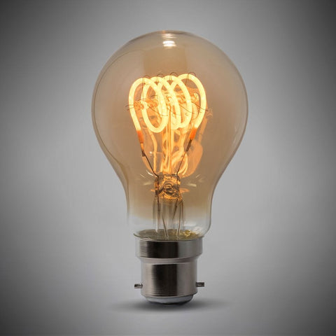 LED Vintage Bulbs 4w B22 Vintage Edison GLS LED Light Bulb 1800K T-Spiral Filament Dimmable