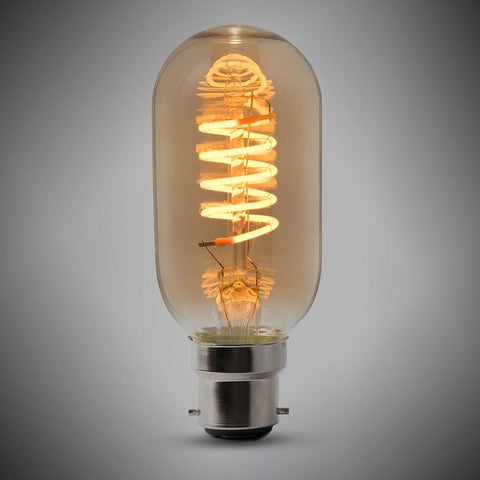 LED Vintage Bulbs 4W B22 Vintage Edison T45 LED Light Bulb 1800K Spiral Filament High CRI Dimmable