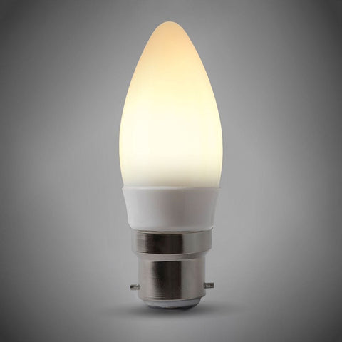 LED Lamps & Bulbs 4w B22 3000K Opal Dimmable LED Candle Bulb
