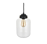 Goslett Clear Blown Glass Jar Pendant Light - SE Home