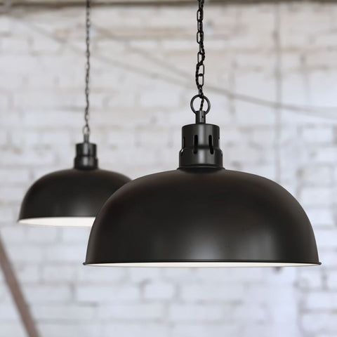 Black drop down lights discount