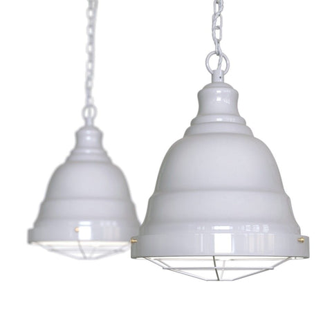 Ganton Vintage Cage Pendant Light Pale Grey - SE Home