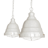 Ganton Vintage Cage Pendant Light Clay White Cream - SE Home