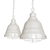 Hand Painted Iron Pendant Lights Ganton Vintage Cage Pendant Light Clay White Cream