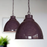 Hand Painted Iron Pendant Lights Oxford Vintage Pendant Light Mulberry Red Burgundy