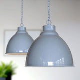 Hand Painted Iron Pendant Lights Oxford Vintage Pendant Light French Grey