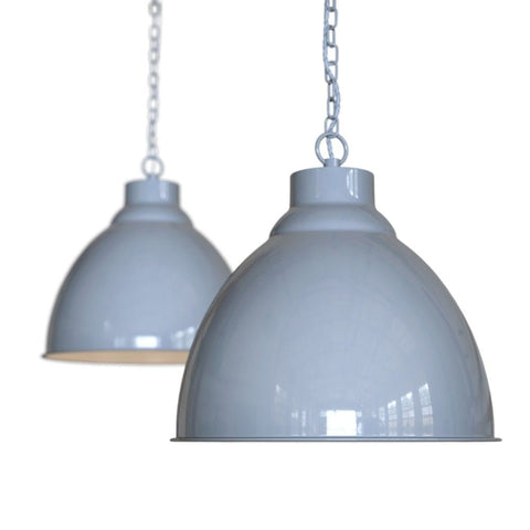 Hand Painted Iron Pendant Lights Oxford Vintage Pendant Light French Grey