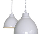 Hand Painted Iron Pendant Lights Oxford Vintage Pendant Light Pale Grey