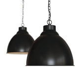 Hand Painted Iron Pendant Lights Oxford Vintage Pendant Light Matt Black