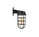 Broadwick Coffee Black Finish Indoor Nautical Bulkhead Wall Light - SE Home