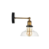 Romilly Clear Glass Step Edison Wall Light - SE Home
