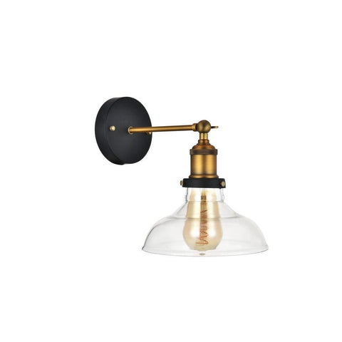 Romilly Clear Glass Step Edison Wall Light - SE Home