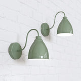 Hand Painted Iron Wall Lights Oxford Vintage Wall Light Chalk Mint Green