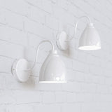 Hand Painted Iron Wall Lights Oxford Vintage Wall Light Pure White