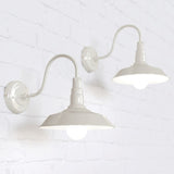 Hand Painted Iron Wall Lights Argyll Industrial Wall Light Clay White Cream