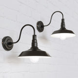 Hand Painted Iron Wall Lights Argyll Industrial Wall Light Matt Black