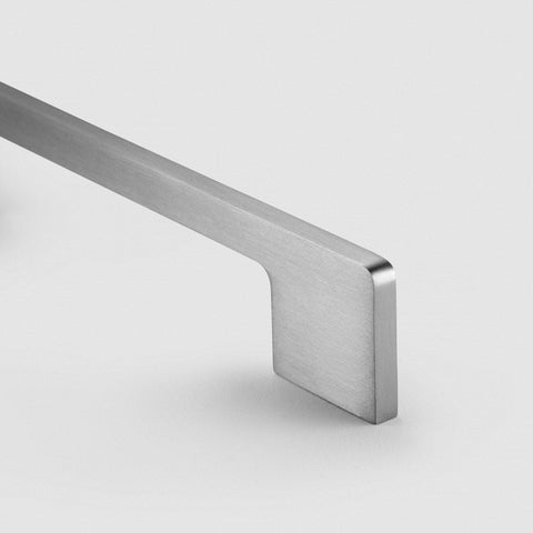 Slimline Square Brass Cupboard Bar Handle - Silver - Hole Centre 640mm - SE Home