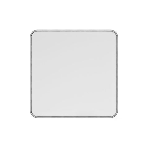 Screwless White and Polished Chrome - White Trim Screwless Fusion White Metal Plate with Chrome Edge Single Blank Plate