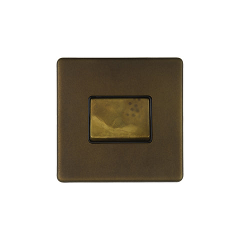 Screwless Vintage Brass 3-Pole Extractor Fan Isolator Switch - SE Home