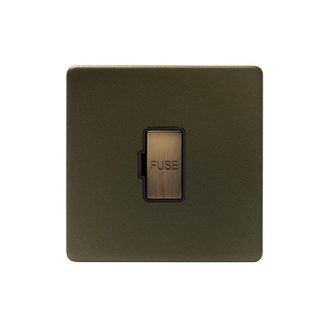 Screwless Bronze 13A Unswitched FCU - SE Home