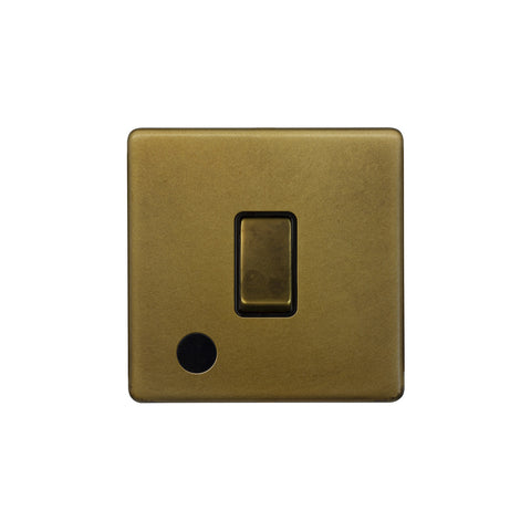 Screwless Old Brass 1 Gang Flex Outlet 20 Amp Switch
