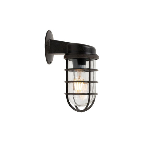Broadwick Coffee Black Finish Indoor Nautical Bulkhead Wall Light - SE Home