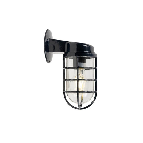 Broadwick Navy Blue IP44 Rated Nautical Bathroom Bulkhead Wall Light - SE Home